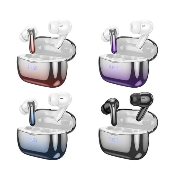 hoco EQ16 True Wireless ANC+ENC Dubbel brusreducerande Bluetooth-hörlurar Lila