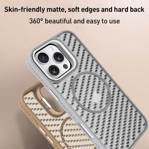 iPhone 16 Pro O-Formad Hålig Kylobjektivhållare MagSafe Skal Blå