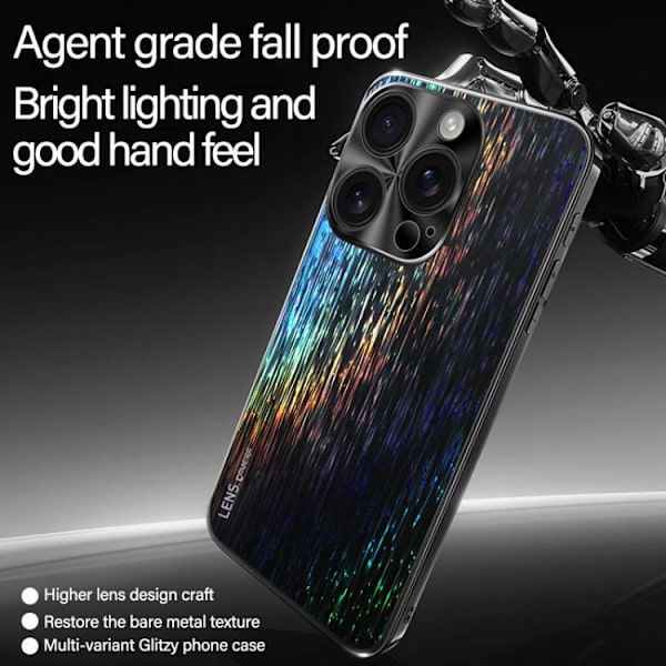 iPhone 16 Pro Dazzling Akryl Stötsäker Skal Blå