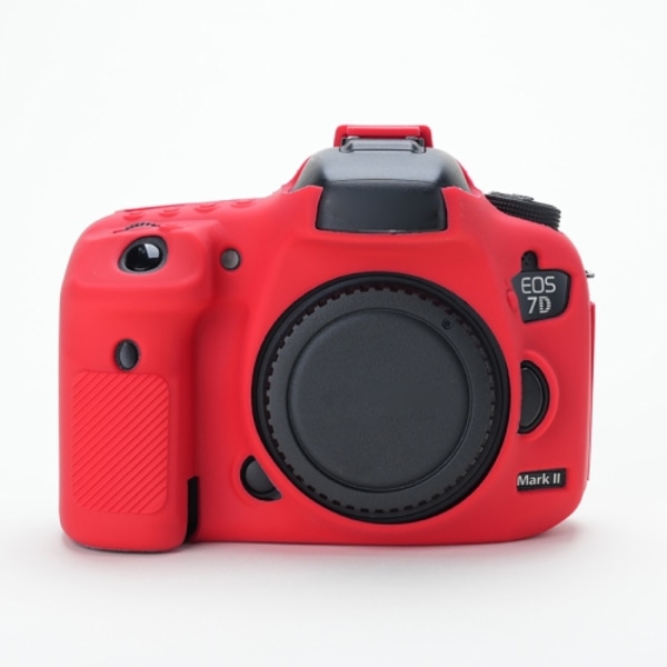 Mjukt silikonfodral för Canon EOS 7D Mark II Röd
