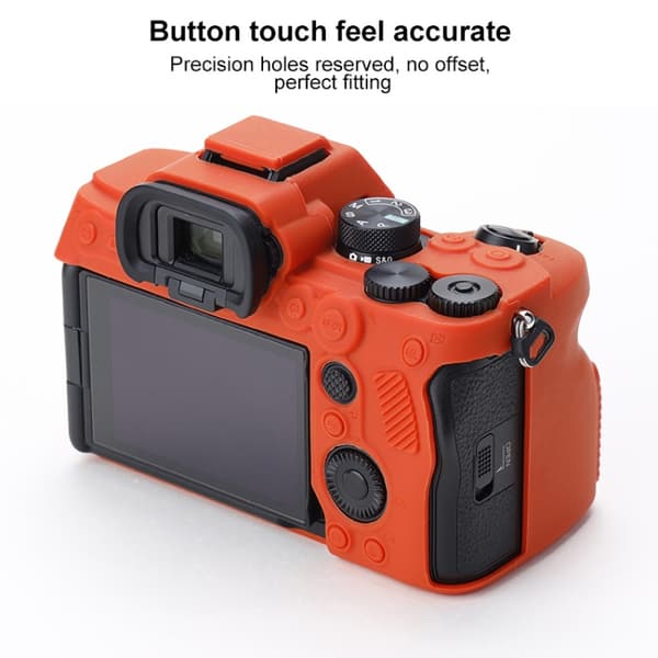 Mjukt silikonfodral för Sony A7 IV Orange