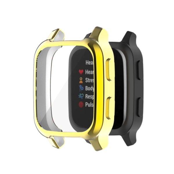 För Garmin Venu Sq 2 Full Coverage TPU case watch Gold