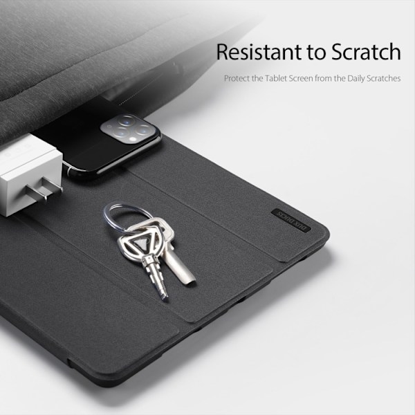 Samsung Galaxy Tab S10 Ultra Skal DUX DUCIS Domo Series Magnetisk Flip Läder Svart