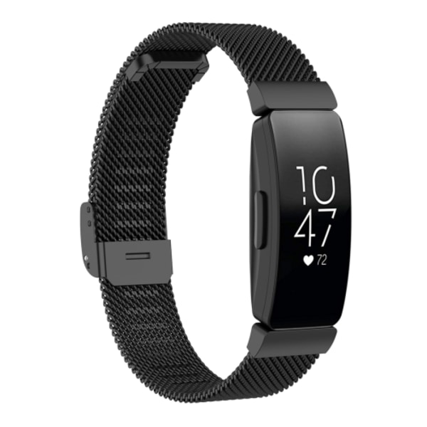 Watch i mesh i rostfritt stål för Fitbit Inspire / Inspire HR / Ace 2 Black S