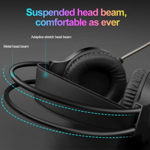 Smailwolf AK3 3,5 mm dubbel pluggversion spel trådbunden lysande stationär dator headset Rosa