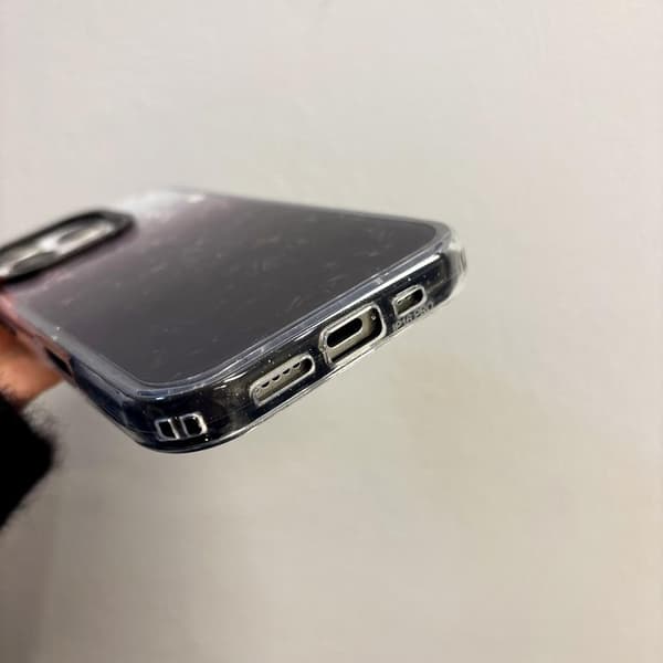 iPhone 16 Pro Skal med PC Linsering, Gradient och Textur – 3 1 Telefon Skal Svart