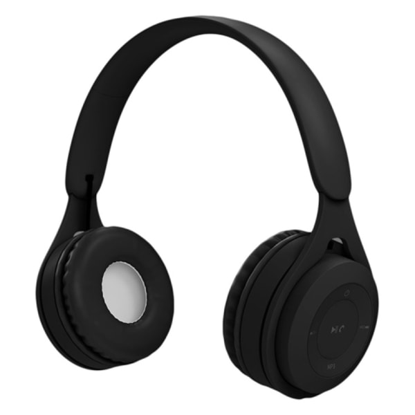 Y08 Hifi-ljudkvalitet Macaron Bluetooth-headset, stödjer samtal och TF-kort och 3,5 mm AUX Svart