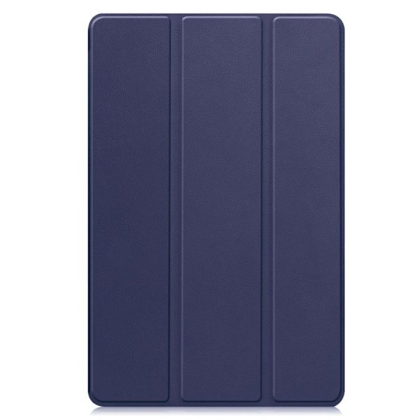 Samsung Galaxy Tab S10 FE+ Skal Custer Pure Color 3-Faldig Smart Läderfodral Mörkblå