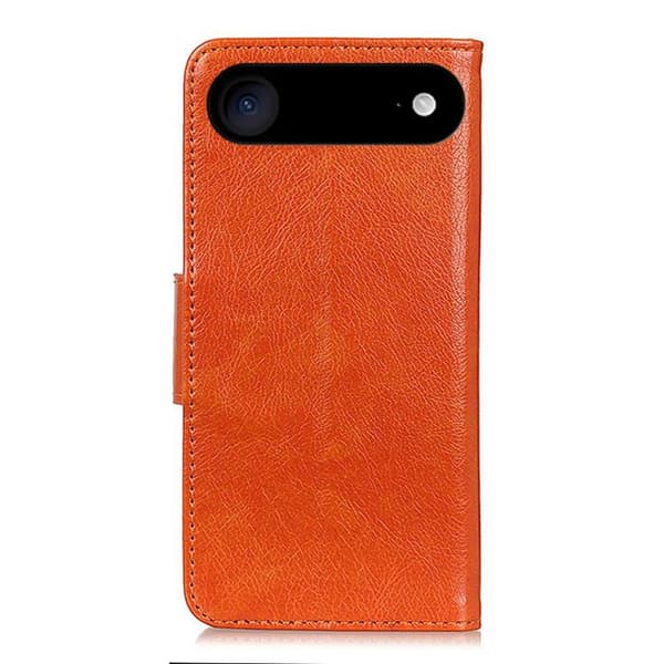 iPhone 17 Air Skal - Nappa-textur - Läder Orange