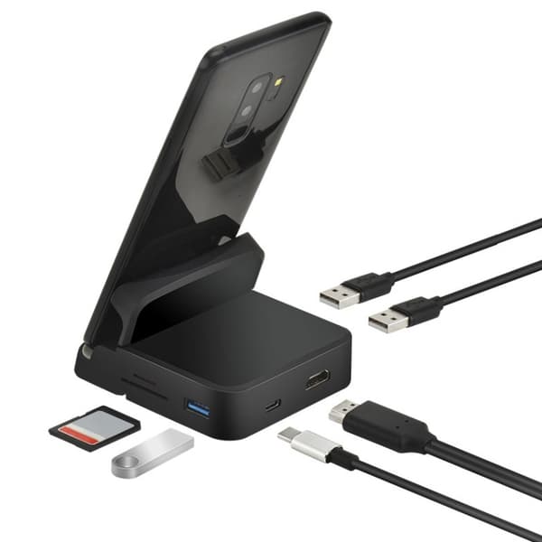 7-in-1 USB-C Hub Docking Station with 4K HDMI, USB Ports, SD/TF Card Slots & 87W PD Charging - Portable Multi-Function Adapter