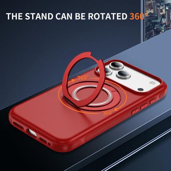 iPhone 18 Pro Max / iPhone 17 Pro Max Skal med C MagSafe Gear Holder Röd