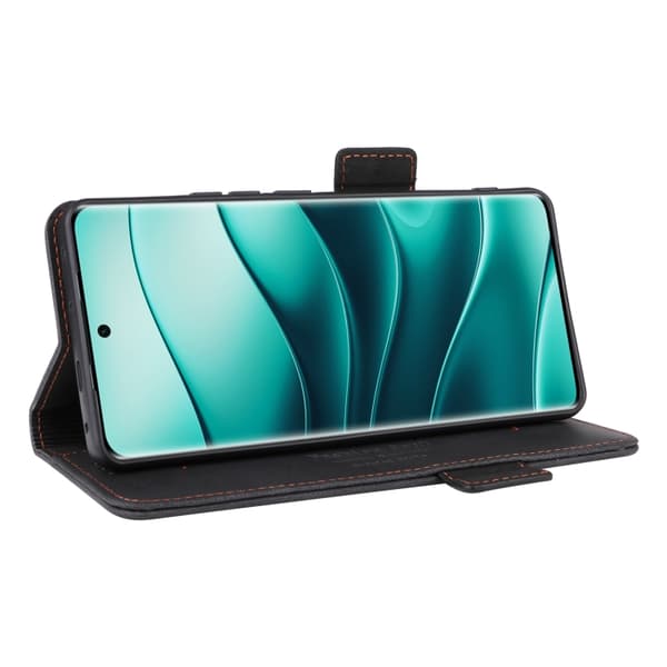 Redmi Note 14 Pro / Note 14 Pro+ 5G Magnetisk Låsfunktion Läderfodral Svart