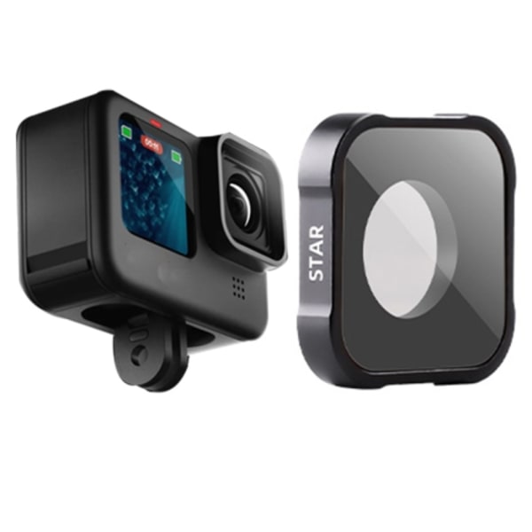 STAR Filter Actionkamera Objektivfilter för GoPro Hero11 Black / Hero11 Black mini / HERO10 Black / HERO9 Black