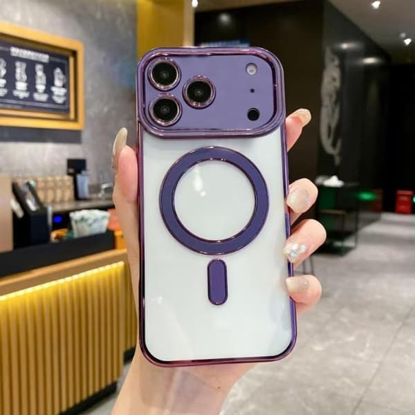 iPhone 18 Pro Max / iPhone 17 Pro Max Magsafe TPU Skal - Imitation Original Purpur