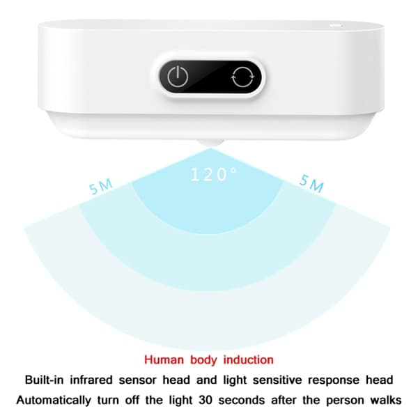 2,4W Smart Dimbar LED-nattlampa för sovrum, Spec: Uppladdningsbar-2000mAh