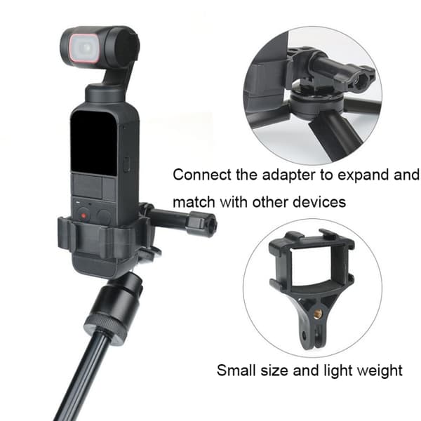 Bracket+Adapter RCSTQ för DJI Pocket 2 Expansionsadapterhållare Kamera Fast Anslutning Tillbehör