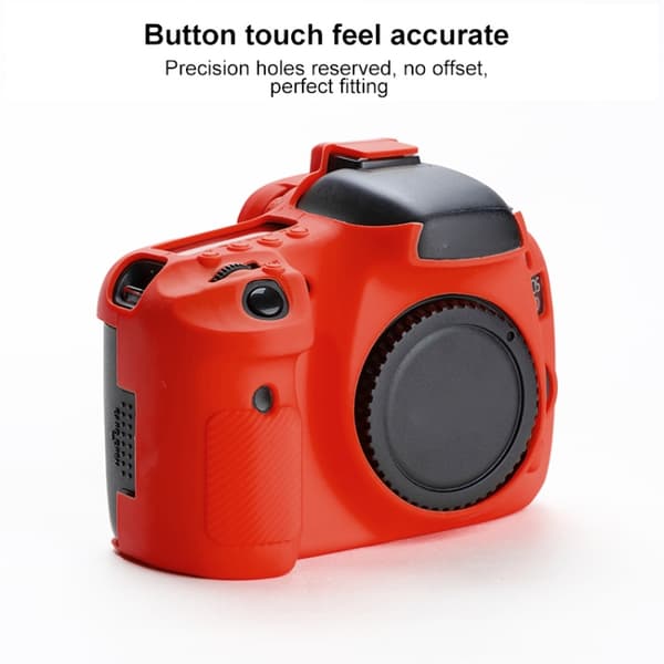 Mjukt silikonfodral för Canon EOS 7D Röd