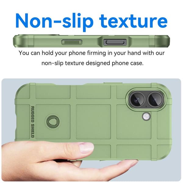 iPhone 17 Skal med Full Coverage och Stötskydd - TPU Grön