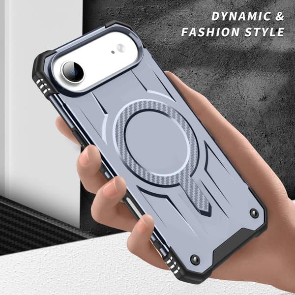 iPhone 17 Air Skal MagSafe TPU Hybrid PC Grå