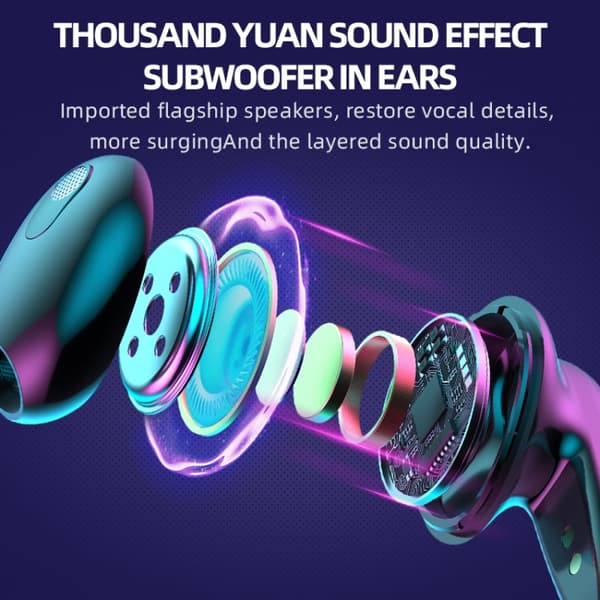 G10 TWS 5.2 Binaural True Stereo Touch Game Bluetooth-hörlurar Vit