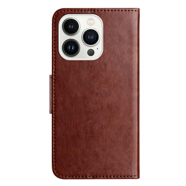 Redmi Note 14 5G - Flip Läderfodral med Fjärilsblomsterdesign Brun