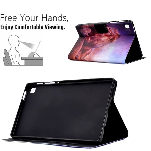 Samsung Galaxy Tab A7 Lite TPU Läderfodral Lejonkungen