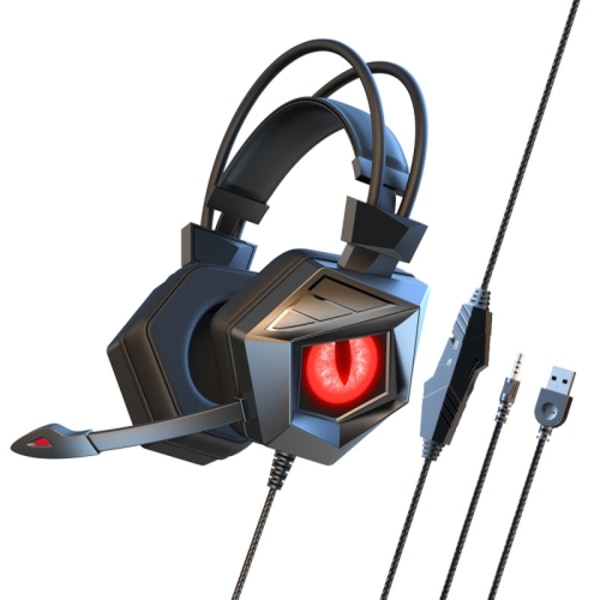 Soyto SY-G15 Luminous Gaming Computer Headset Svart rött ljus