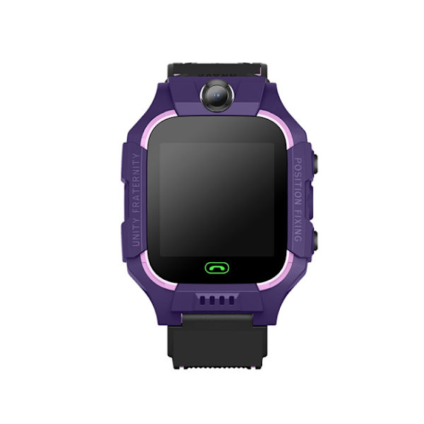Z6 Barnklocka Smart Positionering Full Touch Screen Studentklocka Lila