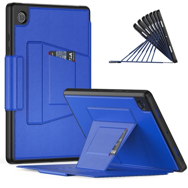 Samsung Galaxy Tab A8 10.5 (2021) Smart B Magnetiskt Läderfodral Blå
