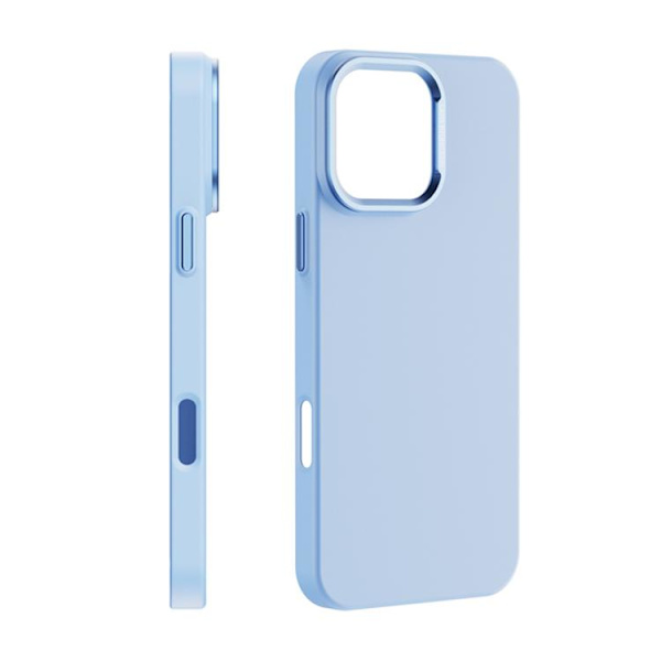 iPhone 16 Pro Max Flocking MagSafe Magnetisk Skal Blå