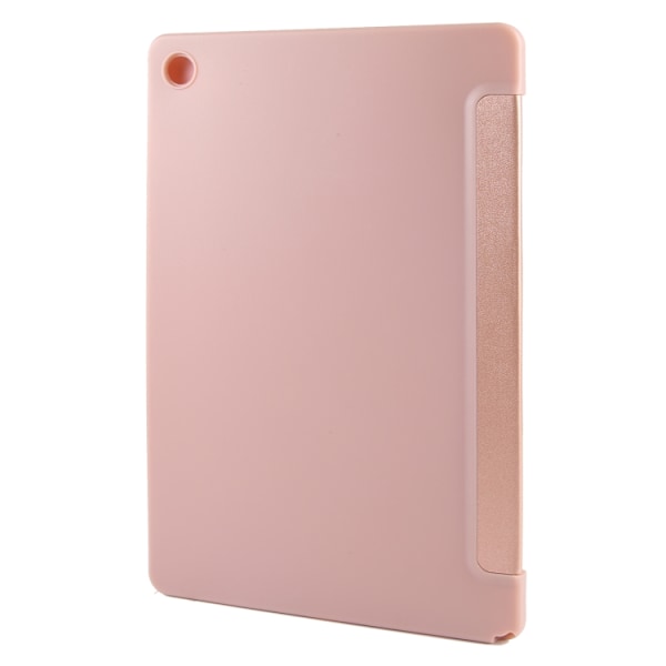 Samsung Galaxy Tab A9+ Skal i TPU Läder med Tri-fold Flip Roséguld