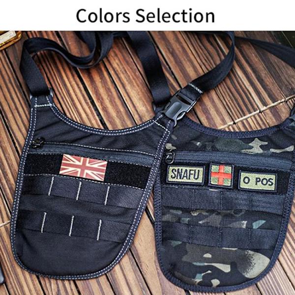 Armpit Invisible Shoulder Messenger Bag Personal Anti-theft Wallet Svart