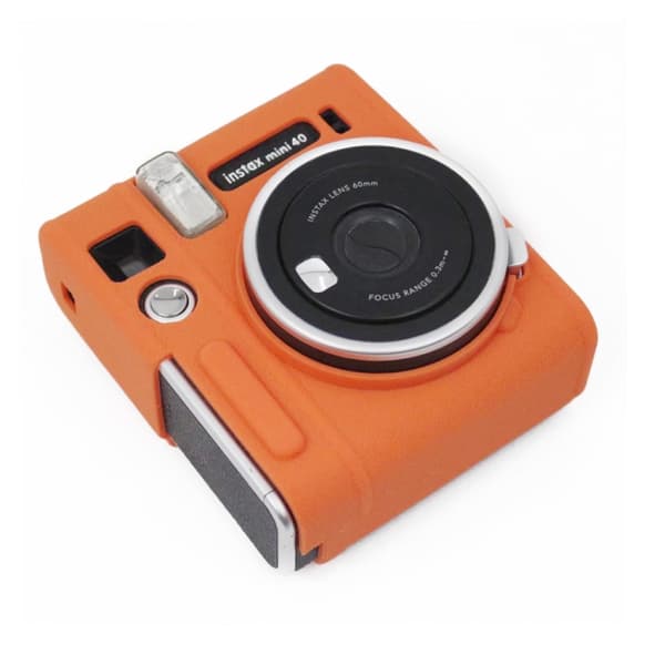 Mjukt silikonfodral för Fujifilm Instax mini 40 Orange
