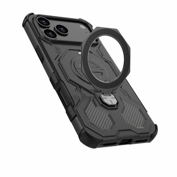 iPhone 18 Pro / iPhone 17 Pro Skal - Solid Färg med MagSafe Magnetisk TPU+PC Svart