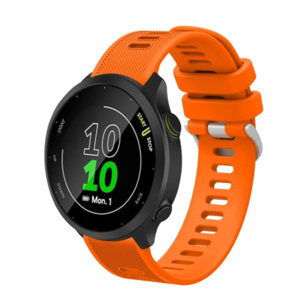 För Garmin Approach S40 20mm Silikon Twill watch Orange