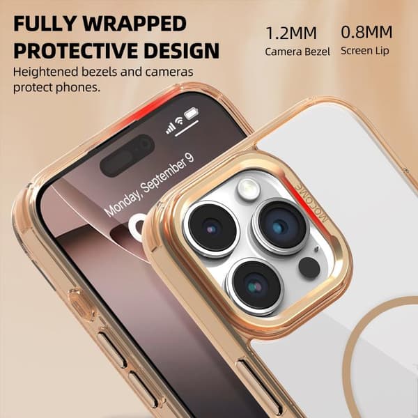 iPhone 16 Pro Max Star Shield Tunn Cirkel MagSafe Skal Blå