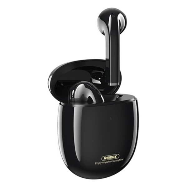 Remax TWS-23 Bluetooth 5.0 Magnetiska True Wireless Stereo Bluetooth-hörlurar Svart