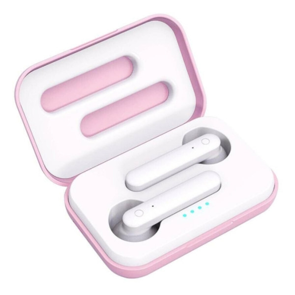 X26 TWS  Bluetooth 5.0 Trådlösa Touch Bluetooth-hörlurar med magnetisk attraktionsladdningsbox, röstassistent och samtal Rosa