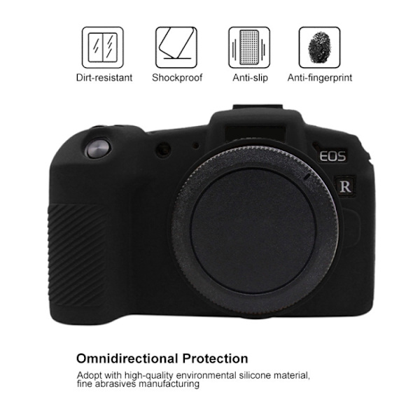 Mjukt silikonfodral för Canon EOS RP Svart