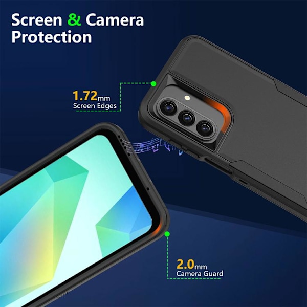 Samsung Galaxy A16 5G / A26 5G Skal i Magnetisk PC Hybrid TPU Svart