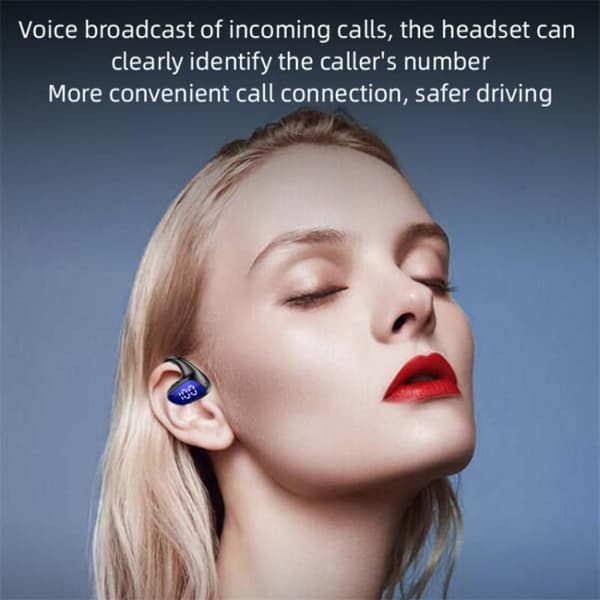 M-K8 Bluetooth-headset, öronhängande affärsmodell, luftledande hörlurar Grön