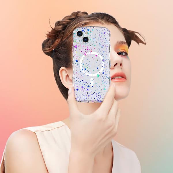 iPhone 16 Pro Max Wave Star Transparent MagSafe Magnetisk Skal