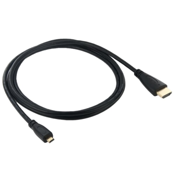 Full 1080P Video HDMI till Micro HDMI-kabel för GoPro HERO 4 / 3+ / 3 / 2 / 1 / SJ4000, Längd: 1,5m