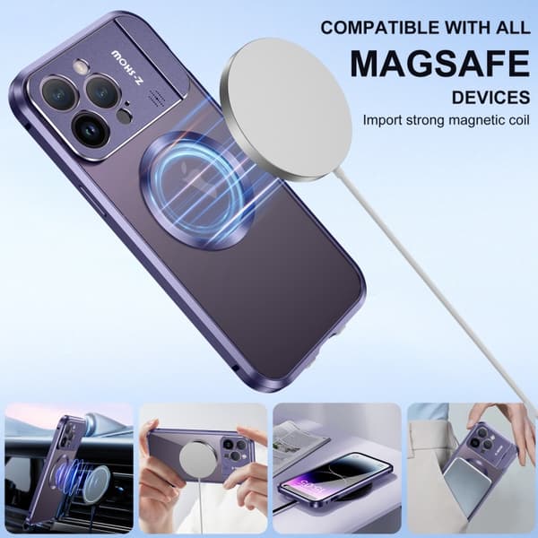 iPhone 16 Pro Max Aromaterapi Hållare En-sidig MagSafe Magnetisk Skal Vit
