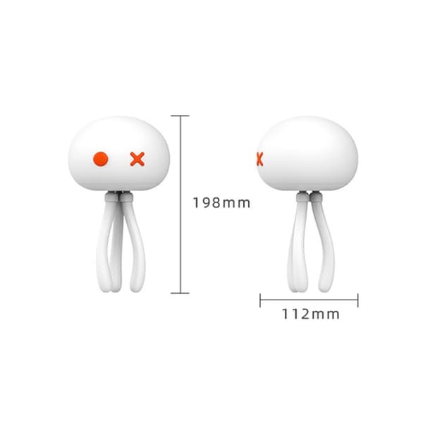 H10 Smart Silikon Sensor Nattlampa Maneter Form Ögonskydd Sömnljus, Spec: 1200mAh(Vit)