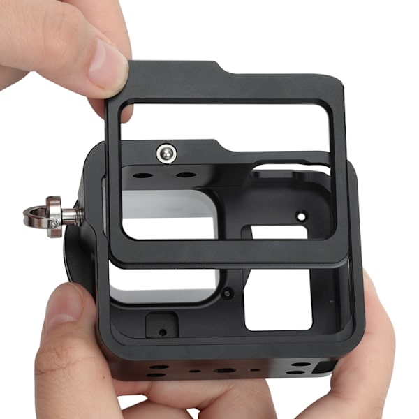 Skyddande hölje i CNC-aluminiumlegering med försäkringsram och 52 mm UV-objektiv för GoPro HERO8 Black