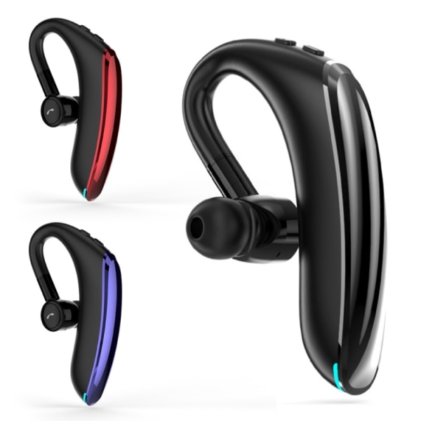 F900 Mini Earhook 180° fritt roterande trådlös Bluetooth 5.0 hörlur bil handsfree samtal hörlurar Blå