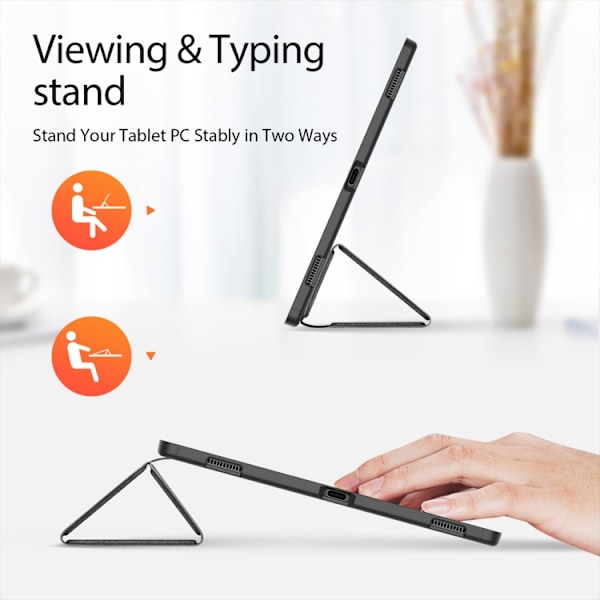 Samsung Galaxy Tab S10 Ultra Skal DUX DUCIS Domo Series Magnetisk Flip Läder Svart