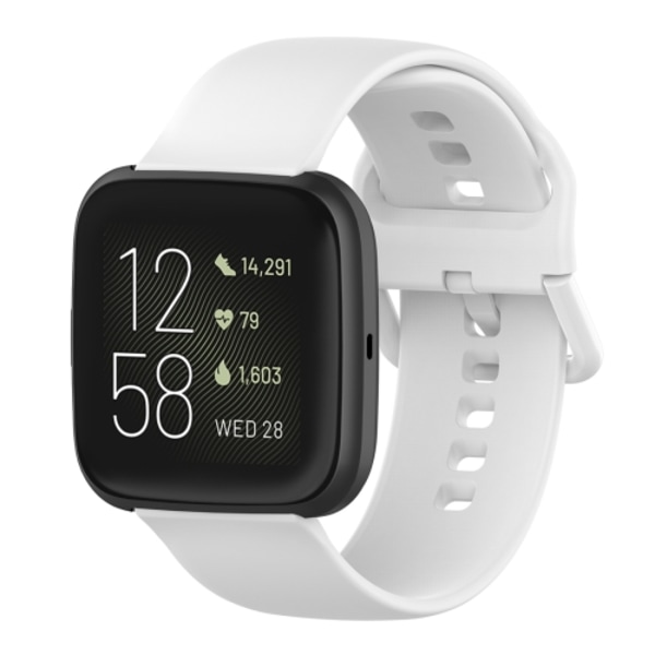 23 mm färgspänne watch för Fitbit Versa 2 / Versa / Versa Lite / Blaze White S