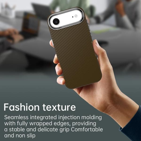 iPhone 17 Air Skal - Kolfiber Series IMD Brun